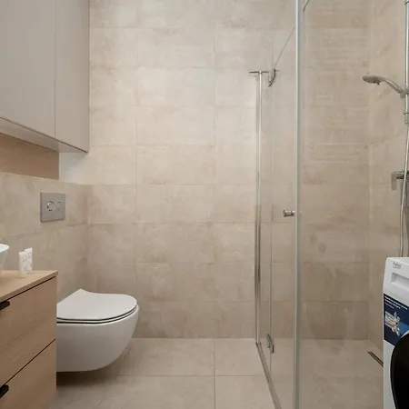 Beige In With Parking And Balcony By Renters Apartment